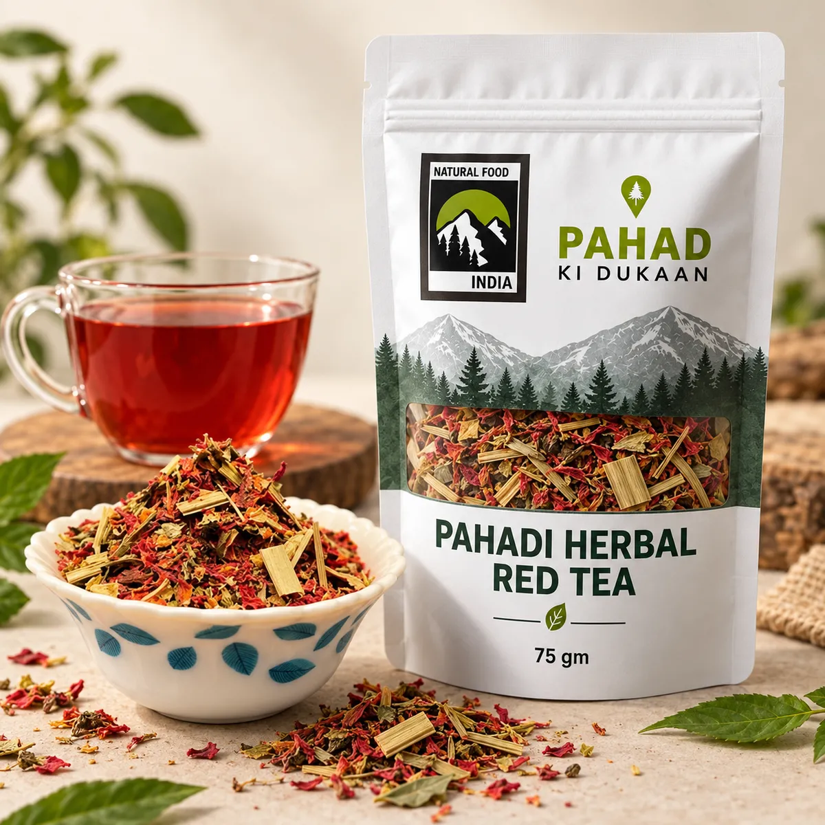 Pahadi Herbal Red Tea (75gm) Online