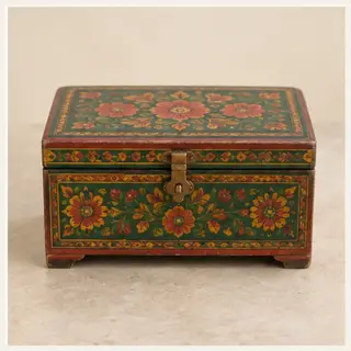 Pahadi Hand-Painted Himachali Utility Box
