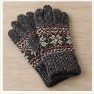 Pahadi Himalayan Hand-Knit Wool Gloves