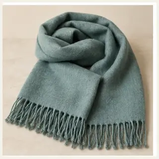 Pahadi Kashmir Soft Wool Stole - Teal