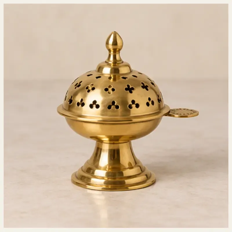 Pahadi Handcrafted Brass Dhoop Holder
