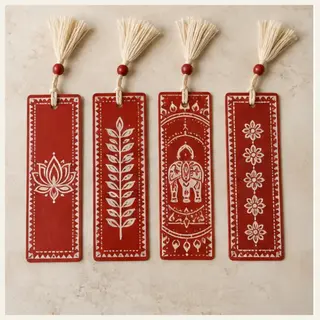Pahadi Handmade Aipan Bookmark Set