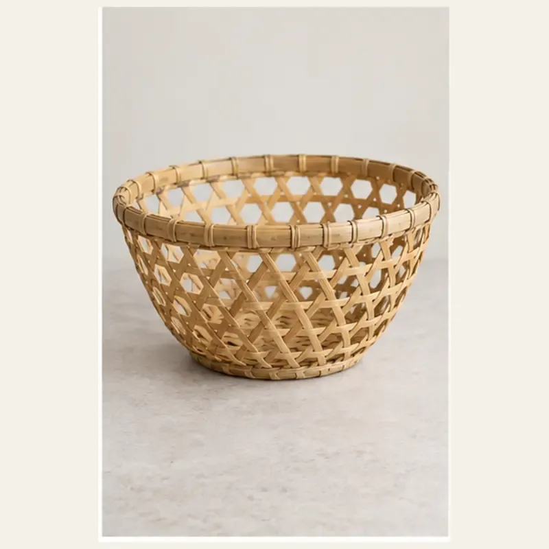 Pahadi Open-Weave Ringal Fruit Basket
