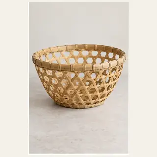 Pahadi Open-Weave Ringal Fruit Basket