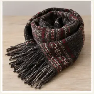 Pahadi Handwoven Kullu Wool Muffler