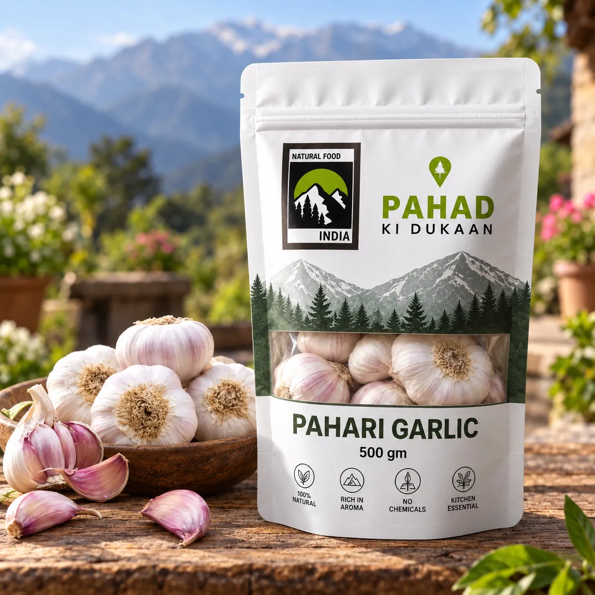 Pahari Garlic, Lahsun (500gm) ORGANIC Online