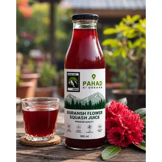 Pahadi Buransh Flower Squash Juice (Buy 500ml) Online