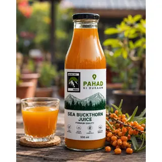 Pahadi Sea Buckthorn (सी बकथॉर्न) squash juice Buy(500ml) | Pahad Ki Dukaan Online