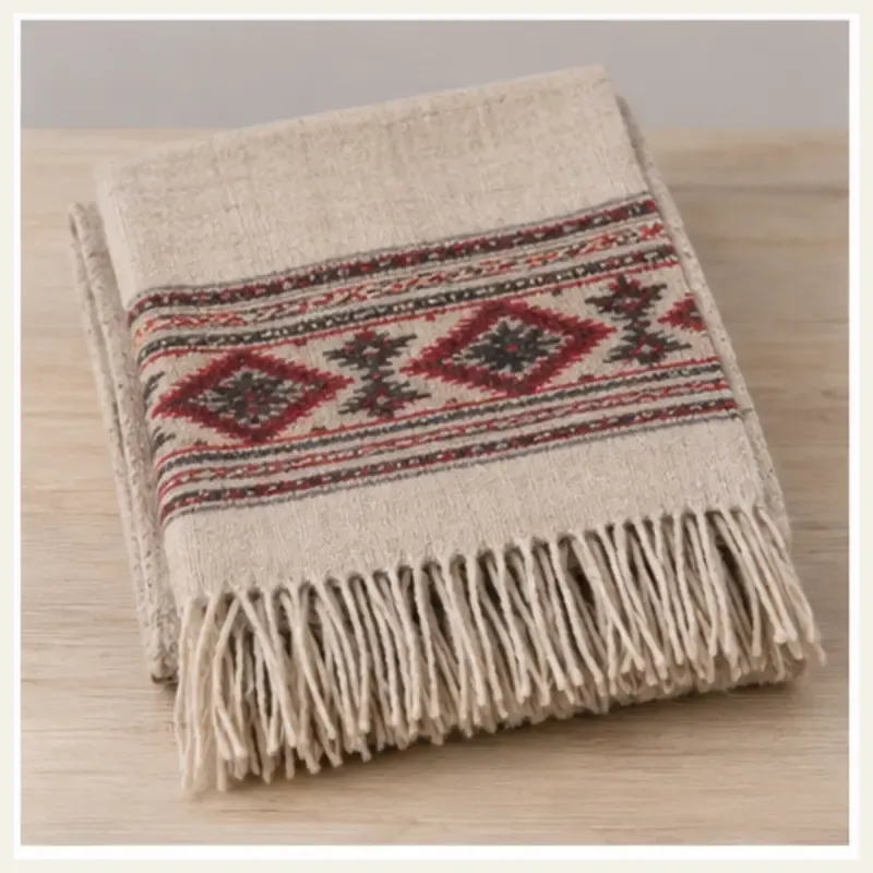 Pahadi Kullu-Pattern Wool Stole