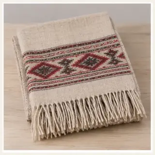 Pahadi Kullu-Pattern Wool Stole