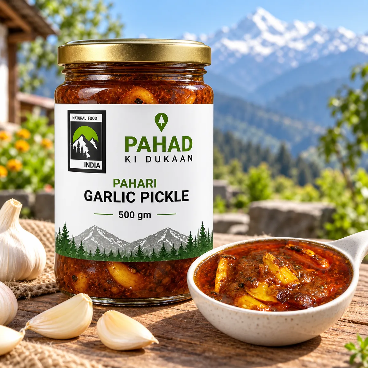 Pahari Garlic Pickle Achaar (500gm) Online