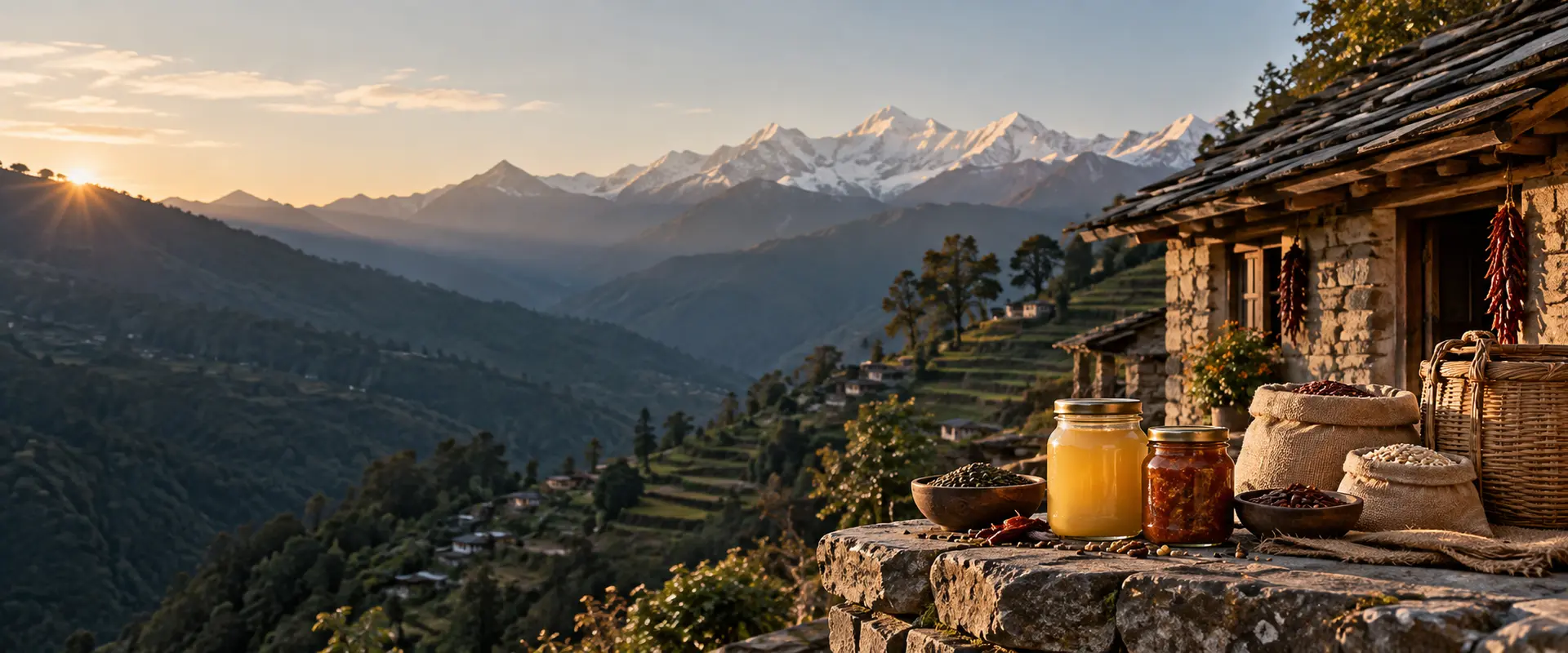 Indian Himalayan village and regional products