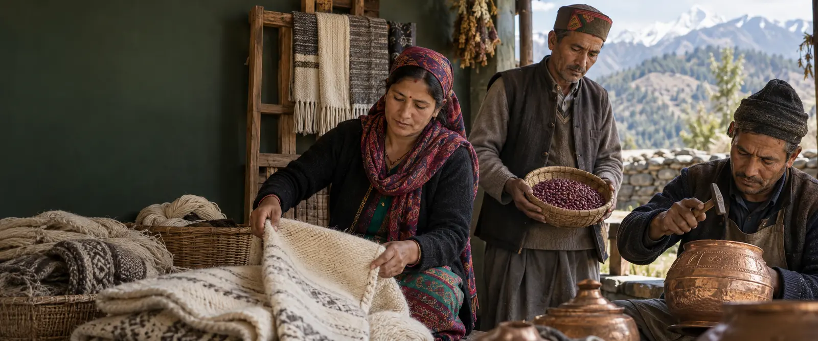 Himalayan artisans and farmers